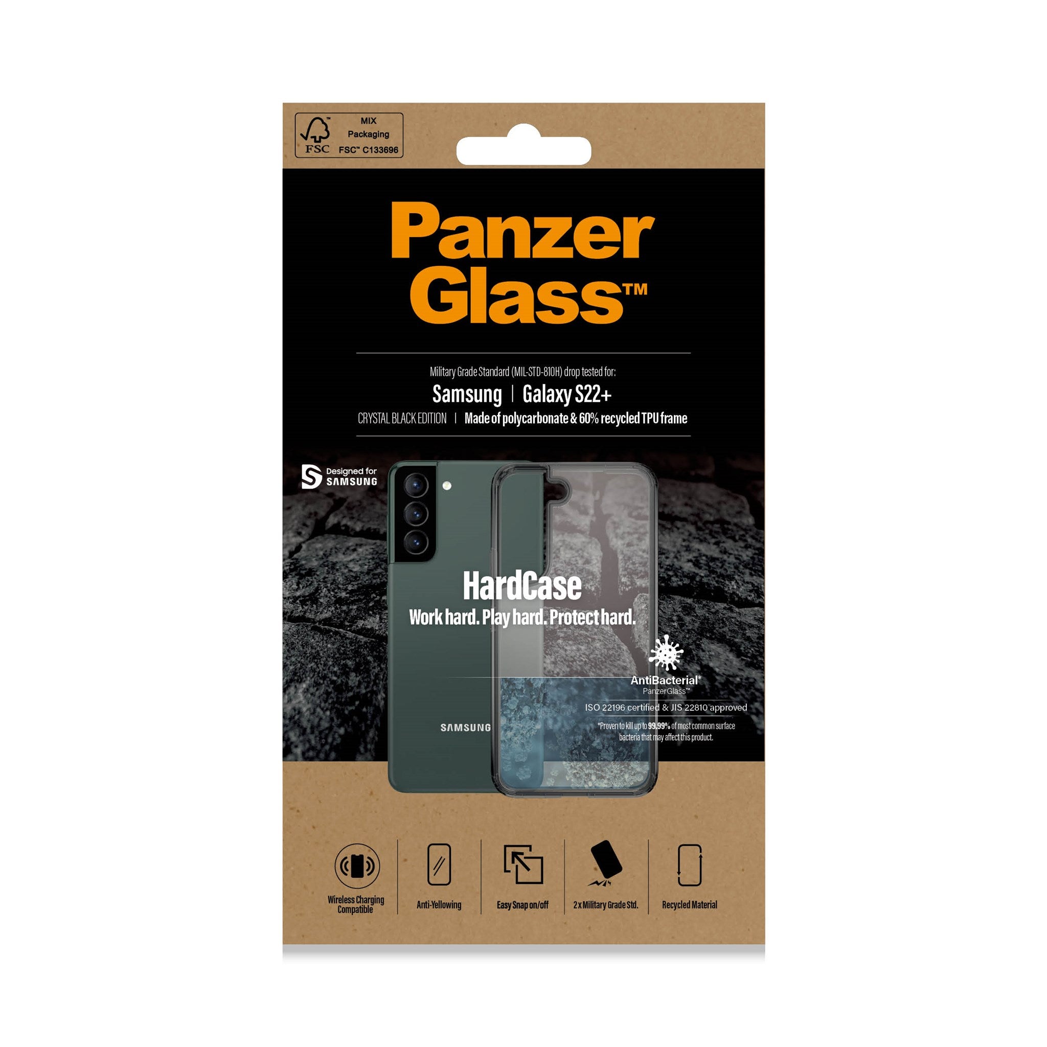 PanzerGlass® HardCase Samsung Galaxy S22+ - Smokey Black